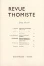 Revue Thomiste - N 1/2017 - Preview