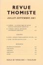 Revue Thomiste - N 1 Et 2/2001 - Numero Double - Preview