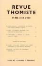 Revue Thomiste - N 2/2000 - Preview