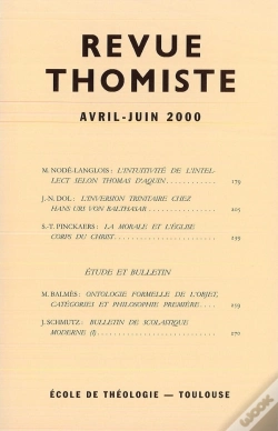 Capa do artigo Revue Thomiste - N 2/2000