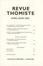 Revue Thomiste - N 2/2003 - Preview