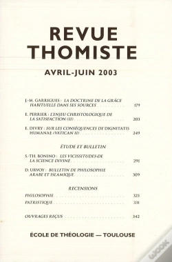 Capa do artigo Revue Thomiste - N 2/2003