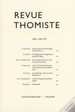Capa do artigo Revue Thomiste - N 2/2017