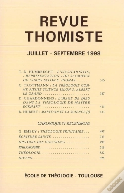 Capa do artigo Revue Thomiste - N 3/1998