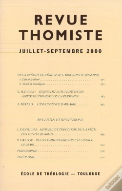 Capa do artigo Revue Thomiste - N 3/2000