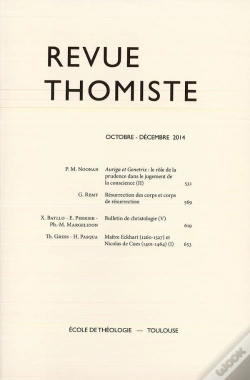Capa do artigo Revue Thomiste - N 4/2014