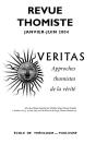 Revue Thomiste - N°1 Et 2/2004 : Numéro Double - Preview