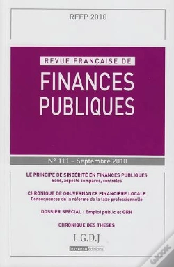 Capa do artigo Rffp. Revue Francaise De Finances Publiq