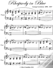 Capa do artigo Rhapsody In Blue Intermediate Piano Sheet Music