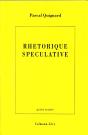 Rhetorique Speculative - Preview