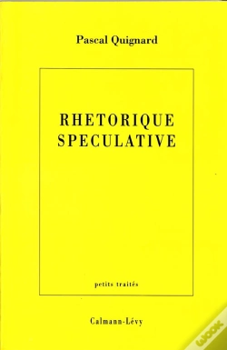 Capa do artigo Rhetorique Speculative