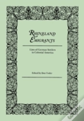 Capa do artigo Rhineland Emigrants: Lists Of German Settlers In Colonial America. Excerpted And Reprinted From "Pennsylvania Folklife"