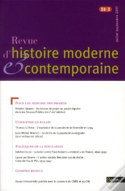 Capa do artigo Rhmec 58-3 (Juillet-Septembre 2011)