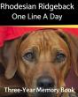 Rhodesian Ridgeback - One Line A Day - Preview