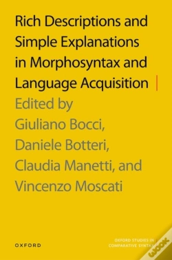 Capa do artigo Rich Descriptions And Simple Explanations In Morphosyntax And Language Acquisition