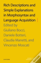 Capa do artigo Rich Descriptions And Simple Explanations In Morphosyntax And Language Acquisition