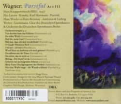 Capa do artigo Richard Wagner: Parsifal, 3rd Act - CD