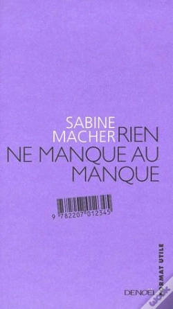 Capa do artigo Rien Ne Manque Au Manque