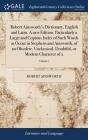 Robert Ainsworth'S Dictionary, English A - Preview