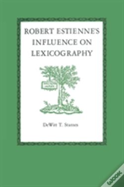Capa do artigo Robert Estienne'S Influence On Lexicography
