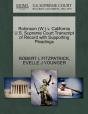 Robinson (W.) V. California U.S. Supreme Court Transcript Of Record With Supporting Pleadings - Preview