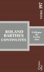 Roland Barthes : Continuités - Preview