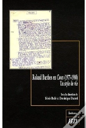 Capa do artigo Roland Barthes En Cours (1977-1980), Un Style De Vie