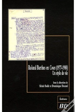 Capa do artigo Roland Barthes En Cours (1977-1980), Un Style De Vie