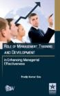 Role Of Management Training And Development In Enhancing Managerial Effectiveness - Preview