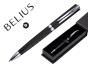 Roller belius curve aluminio textura ponteada preto prateado tinta azul caixa de oferta - Preview