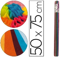 Capa do artigo Rolo de papel seda liderpapel 12 cores sortidos 17gr de 24 folhas 50x75cm