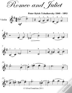 Capa do artigo Romeo And Juliet Easy Violin Sheet Music