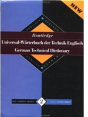 Routledge German Technical Dictionary Universal-Worterbuch Der Technik Englisch - Preview