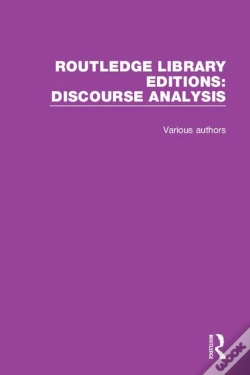Capa do artigo Routledge Library Editions: Discourse Analysis
