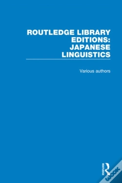 Capa do artigo Routledge Library Editions: Japanese Linguistics