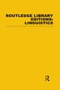 Routledge Library Editions: Linguistics Mini-Set A General Linguistics - Preview