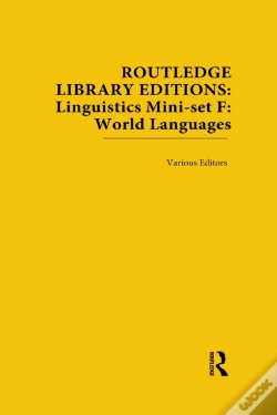 Capa do artigo Routledge Library Editions: Linguistics Mini-Set F: World Languages