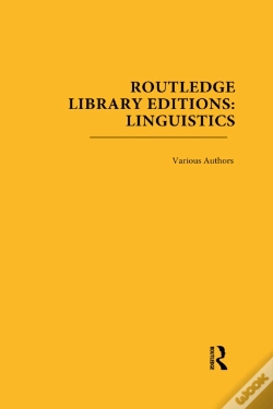 Capa do artigo Routledge Library Editions: Linguistics