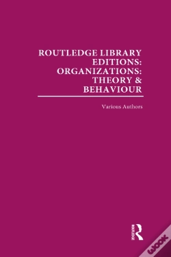 Capa do artigo Routledge Library Editions: Organizations (31 Vols)