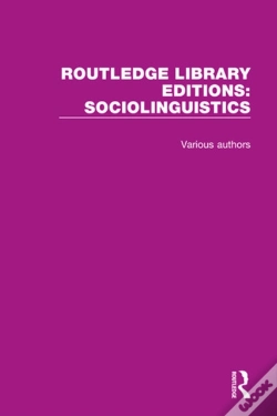 Capa do artigo Routledge Library Editions: Sociolinguistics