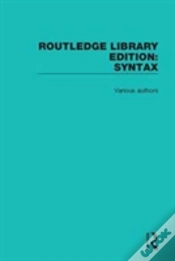 Capa do artigo Routledge Library Editions: Syntax