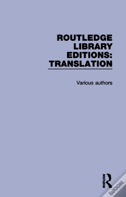 Capa do artigo Routledge Library Editions: Translation