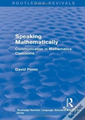 Capa do artigo Routledge Revivals: Speaking Mathematically (1987)