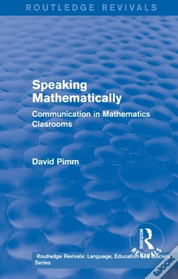 Capa do artigo Routledge Revivals: Speaking Mathematically (1987)