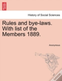 Capa do artigo Rules And Bye-Laws. With List Of The Members 1889.
