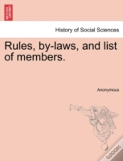 Capa do artigo Rules, By-Laws, And List Of Members.