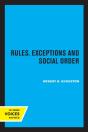 Rules, Exceptions, And Social Order - Preview