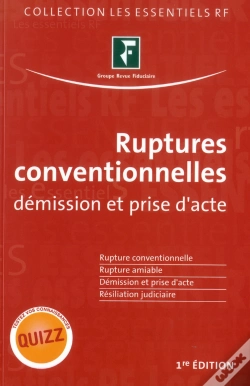 Capa do artigo Ruptures Conventionnelles - Demission Et Prise D'Acte.