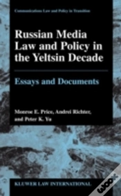 Capa do artigo Russian Media Law And Policy In The Yeltsin Decade