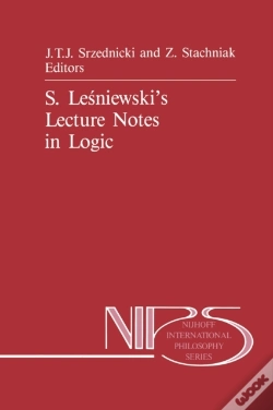Capa do artigo S. Lesniewski'S Lecture Notes In Logic
